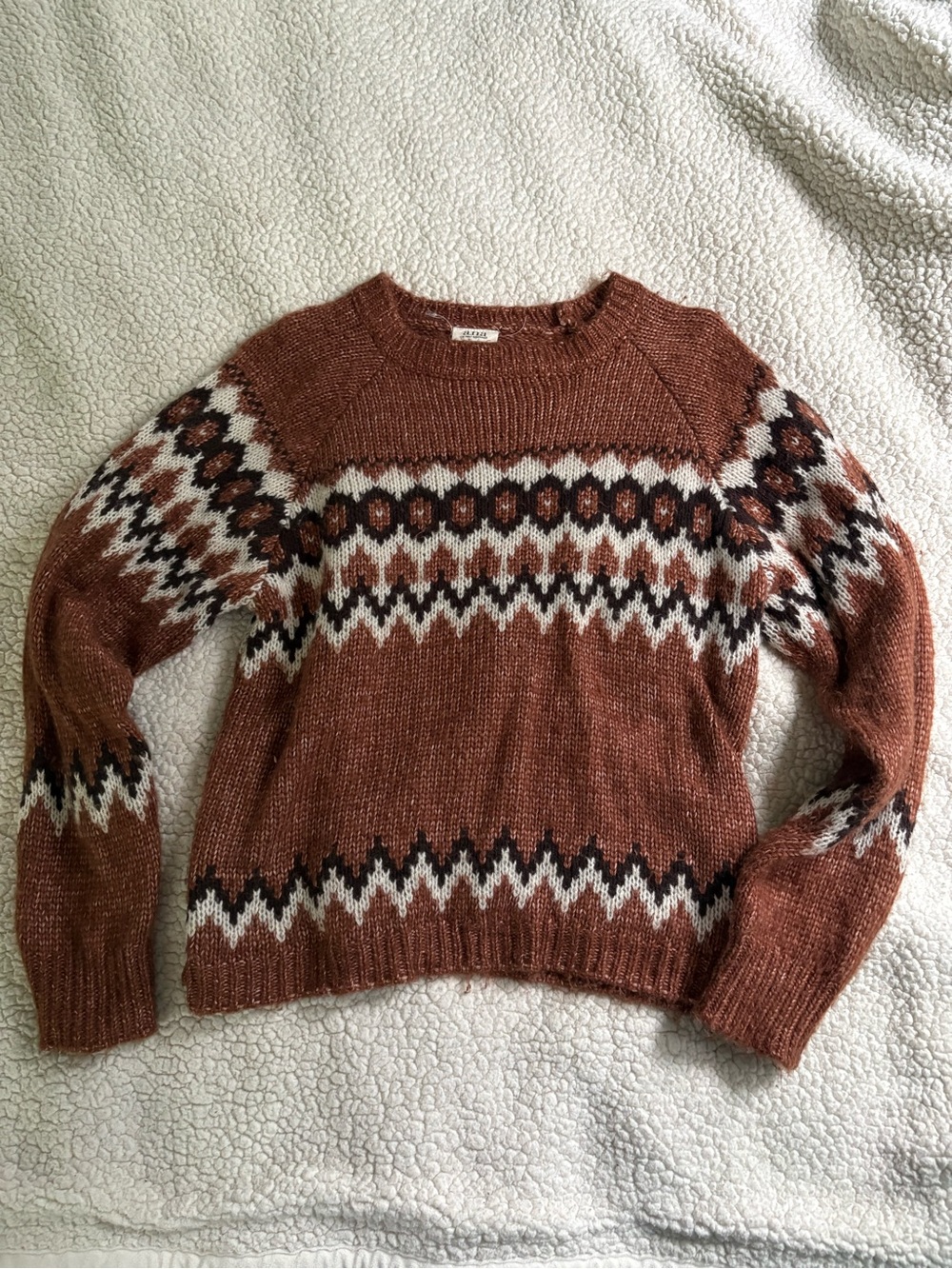 A.n.a A New Approach Fair Isle Sweater sz small